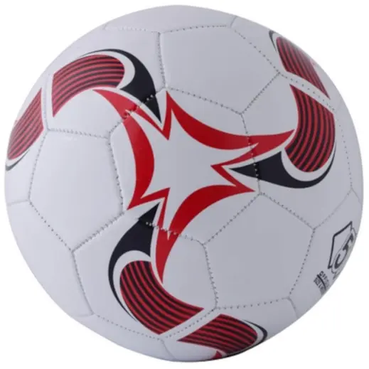Striker Soccer Ball White-Red Back